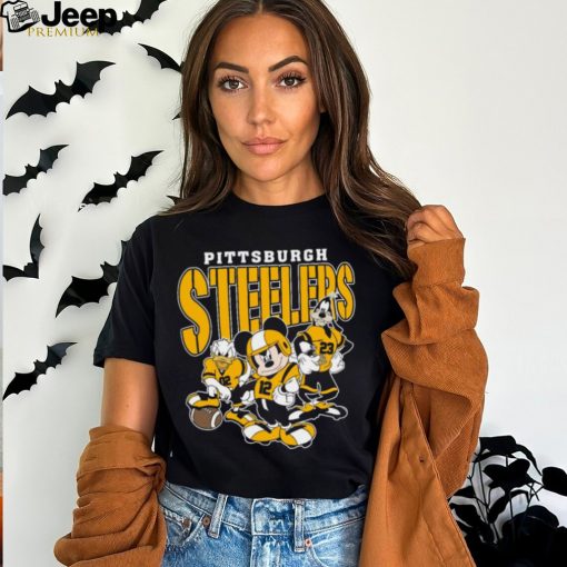 Vintage Pittsburgh Football Mickey Donald Duck And Goofy Shirt Pittsburgh Steelers Sport Shirt Gift For Fans