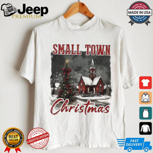 Vintage Retro Small Town Christmas 2024 Shirt