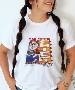 Vintage Salem Sportswear NFL Kansas City Chiefs Football Joe Montana Caricature Cartoon T shirt