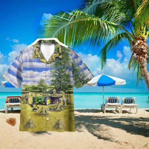 Vintage Tractor Hawaii Shirt 3D Printed Gift For Summer