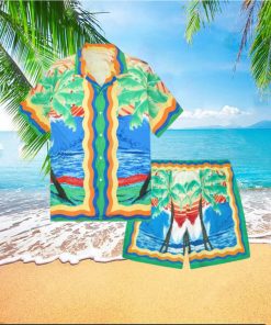 Vintage Vacation Casual Shirt Shorts Walking Suits