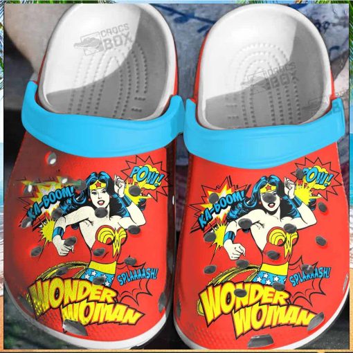 Vintage Wonder Woman DC Comic Crocs