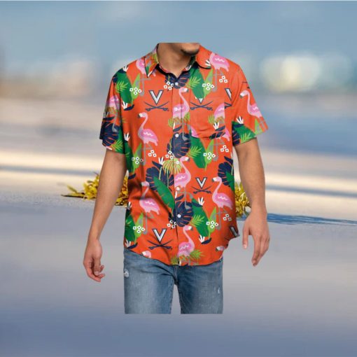 Virginia Cavaliers Floral Hawaiian Shirt