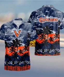 Virginia Cavaliers Palms Tree Hawaiian Shirt