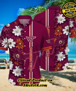 Virginia Tech Hokies NCAA1 Hawaiian Shirt Trending Summer. Gift For Fan