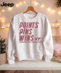 Virginia Tech Wrestling Points Pins Wins T Shirt