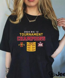 Official Iowa State Cyclones 2024 Big 12 Tournament Champions Shirt