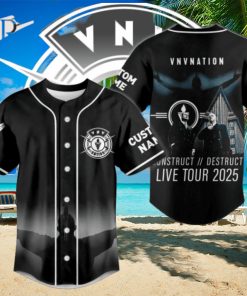 Vnv Nation Construct Destruct Live Tour 2025 Custom Baseball Jersey