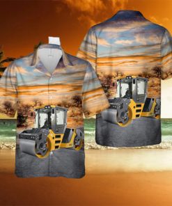 Volvo Road Construction Tandem Road Roller DD105 Hawaiian Shirt