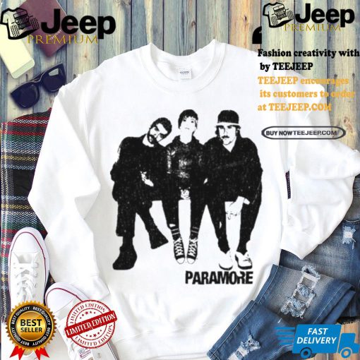 Official Paramore Group Photo Boyfriend Fit Girls Shirt