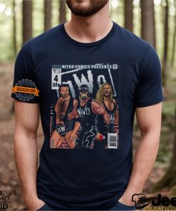 WCW Nitro Comics nWo 4 Life Hogan Hall Nash T shirt
