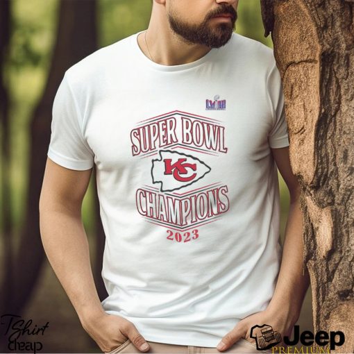 WEAR pour femmes par Erin Andrews Débardeur blanc Kansas City Chiefs Super Bowl LVIII Champions Shirt