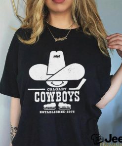 WHA Calgary Cowboys Hockey Established 1975 shirt