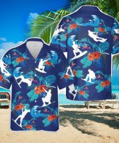 Wakeboarding Silhouettes Hawaiian Shirt Summer Holiday Gift