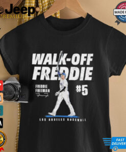 Walk Off Freddie Freeman #5 Los Angeles Dodgers signature shirt