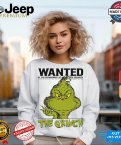 Wanted By The Department Of North Pole Security The Grinch Christmas Shirt