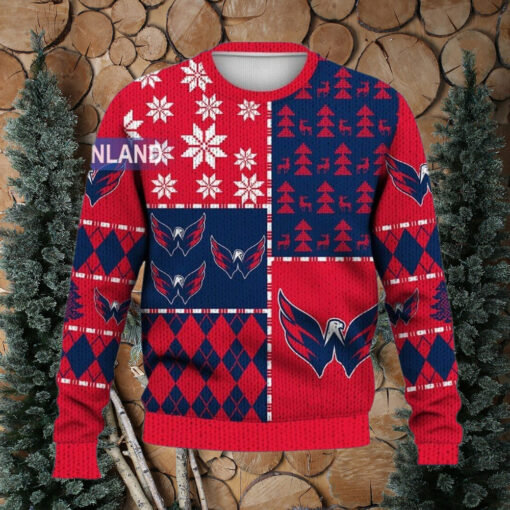 Washington Capitals Ugly Sweater Christmas, Ice Hockey NHL