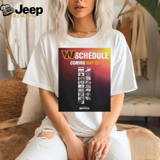 Washington Commanders 2024 NFL Season Schedule T Shirt