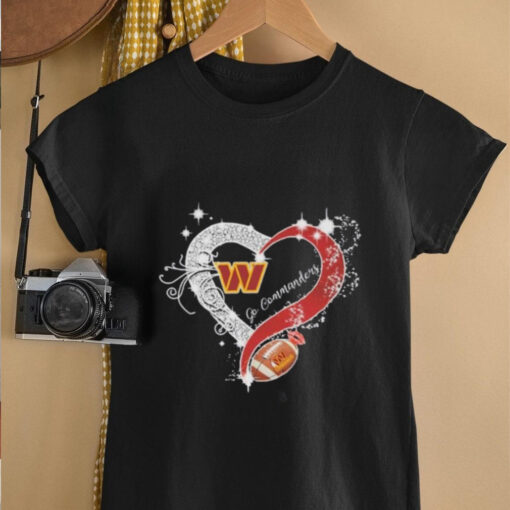 Washington Commanders Go Commanders Heart Diamonds Shirt