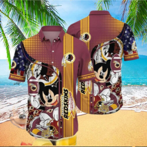 Washington Commanders Mickey Spirit Hawaiian Shirt