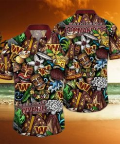 Washington Commanders NFL Flower Hawaii Shirt And Tshirt For Fans