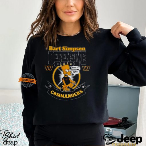Washington Commanders Nfl Bart Simpson Defensive Dude 2024 T shirt