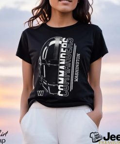 Washington Commanders Starter Half Helmet Logo White Black T Shirt