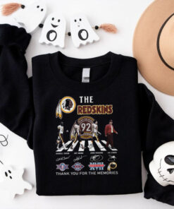 Washington Commanders The Redskins Legends Thank You For Memories Signatures 2024 Shirt