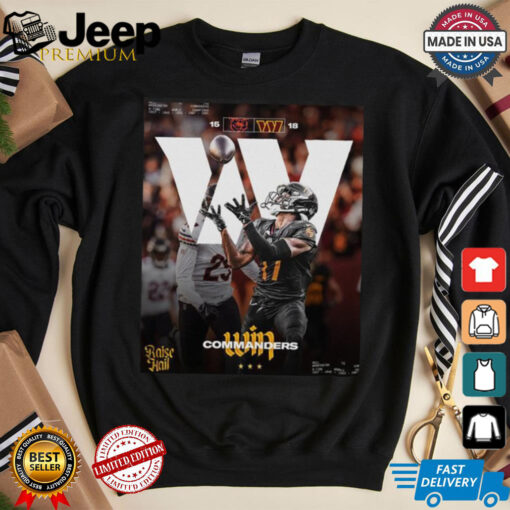 Washington Commanders Wins 18 15 Chicago Bears 2024 Week 8 Final Score Shirt