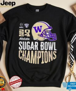 Washington Huskies 2024 Sugar Bowl Champions helmet shirt