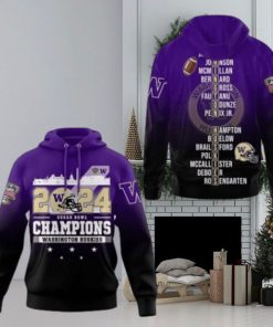 Washington Huskies Hoodie, 2024 Sugar Bowl Champions 3D Hoodie