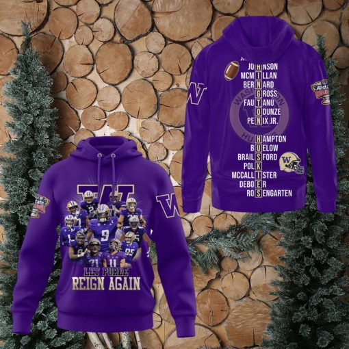 Washington Huskies Let Purple Reign Again Hoodie T Shirt