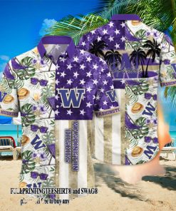 Washington Huskies NCAA Flower Gift Ideas All Over Printed Hawaii Shirt And Tshirt