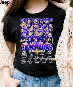 Washington Huskies National Champions 2023 2024 signatures shirt