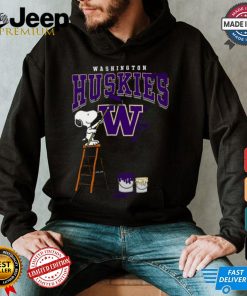 Washington Huskies Snoopy Painting Shirt