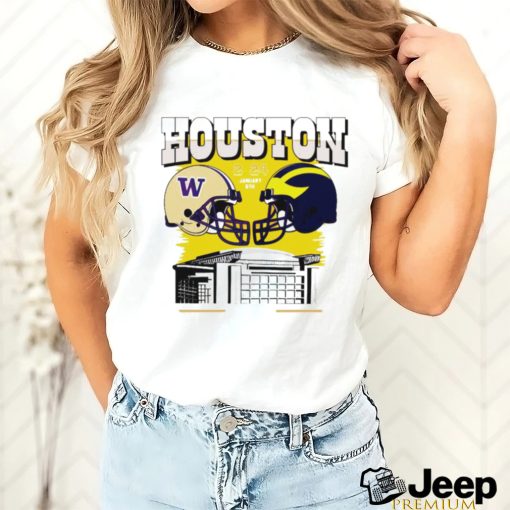 Washington Huskies vs Michigan Wolverines 2024 National Championship Game Head to Head Stadium shirt