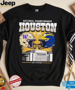 Washington Huskies vs Michigan Wolverines 2024 National Championship Game head to head shirt