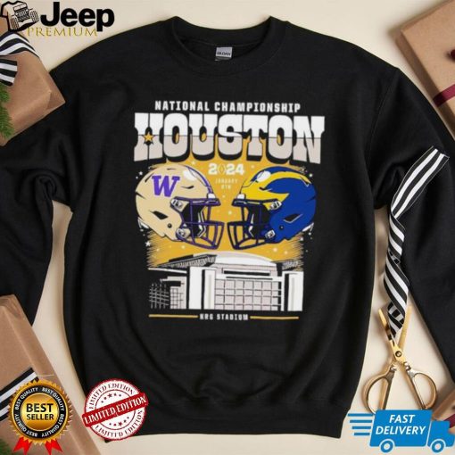 Washington Huskies vs Michigan Wolverines 2024 National Championship Game head to head shirt