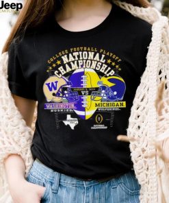 Washington Huskies vs Michigan Wolverines 2024 college football playoff national championship Houston Texas state head to head shirt