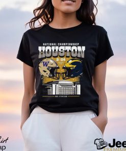 Washington Huskies vs Michigan Wolverines National Championship Houston NRG Stadium 2024 Shirt