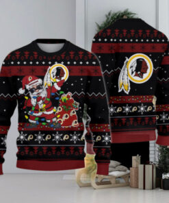 Washington Redskin Santa Claus Ugly Christmas Sweater