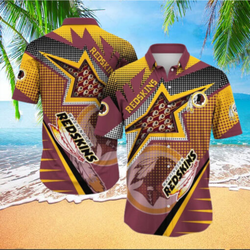 Washington Redskins All Star Burst Hawaiian Shirt