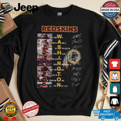 Washington Redskins NFL 2024 Football Team Graphics Signature Design New T Shirt