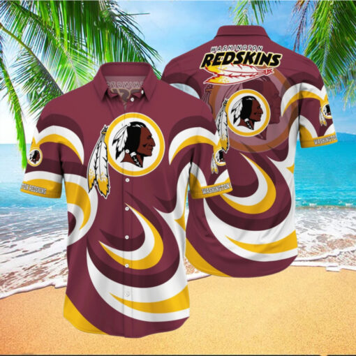 Washington Redskins Swirl Pride Hawaiian Shirt