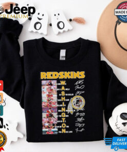 Washington Redskins Team Football Players Signatures Shirt