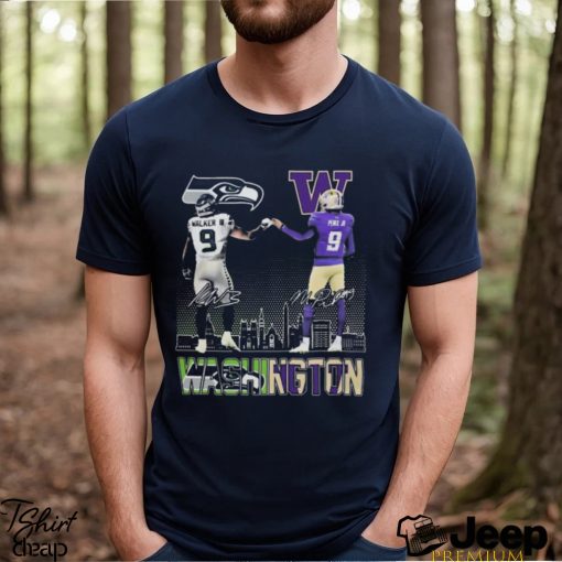 Washington Sports Michael Penix Jr and Kenneth Walker III Mashup T Shirts