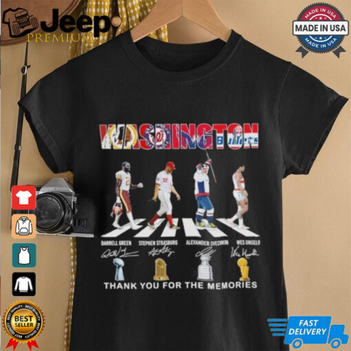 Washington Sports Teams Abbey Road Thank You For The Memories Shirt