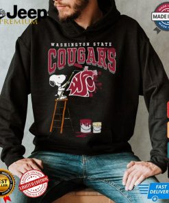 Washington State Cougars Snoopy Painting Shirt