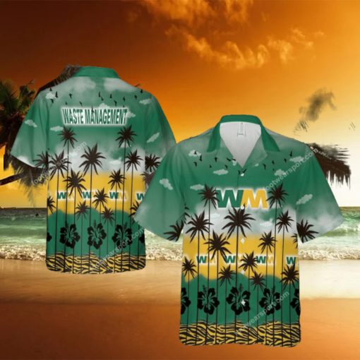 Waste Management Casual Brand All Over Print Hawaiian Shirt For Men And Women