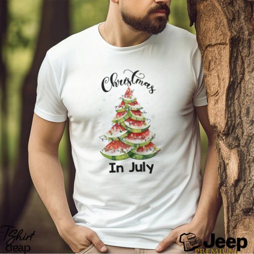 Waterlemon Christmas Tree Christmas In July Summer Vacation Men’s T shirt